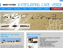 Tablet Screenshot of kitesurfingcapeverde.com